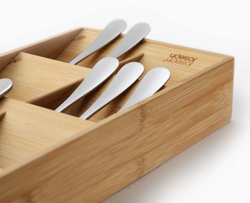 Grand Organisateur de Couverts en Bambou DrawerStore™