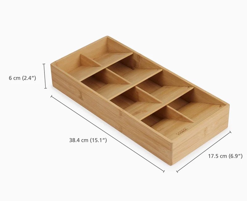 Grand Organisateur de Couverts en Bambou DrawerStore™
