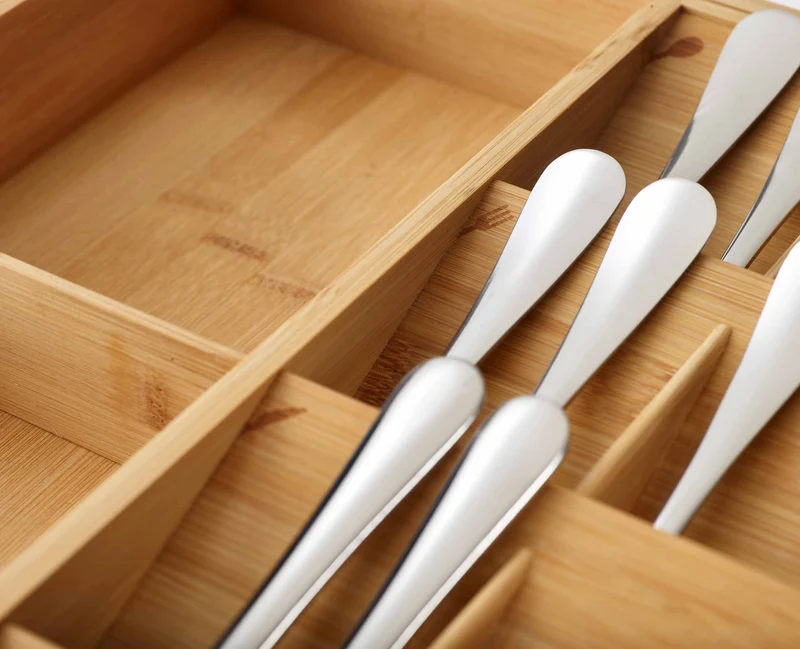 Organisateur de Couverts Extensible Bambou DrawerStore™