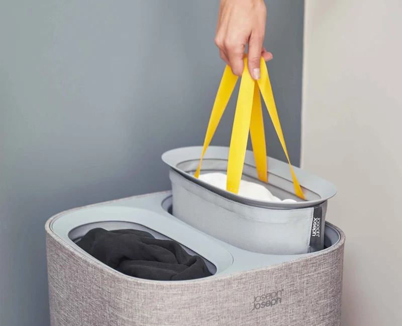 Set de 2 paniers à linge avec Tota 60L et Hold-All 35L Gris