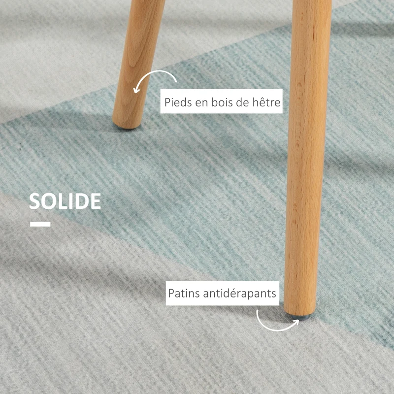 Lot de 4 tabourets de bar 38,5 x 42,5 x 91 cm assise rembourrée confort repose-pieds métal style scandinave en PU blanc 21_0002368