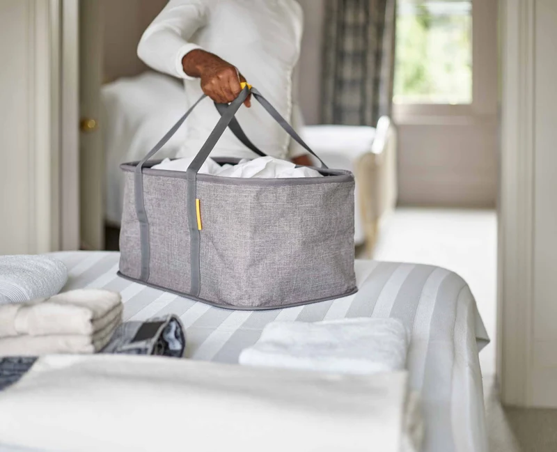 Panier à Linge Pliable Gris 35L Hold-All™