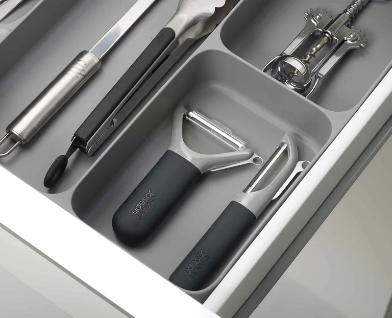 Organisateur de couverts, d'ustensiles et d'accessoires en Gris DrawerStore™