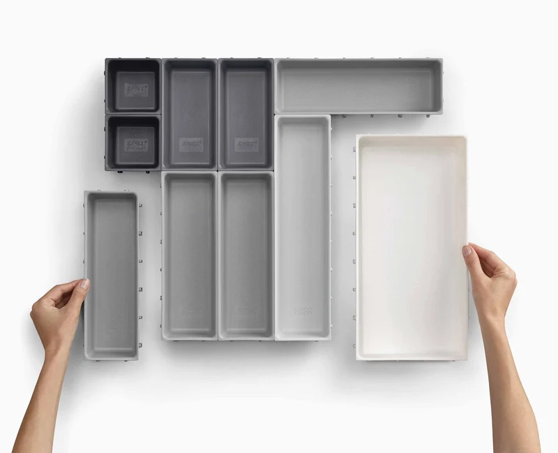 Set Compartiment de Rangement 10 pièces en Gris Blox™