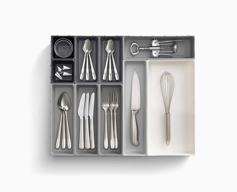 Set Compartiment de Rangement 10 pièces en Gris Blox™