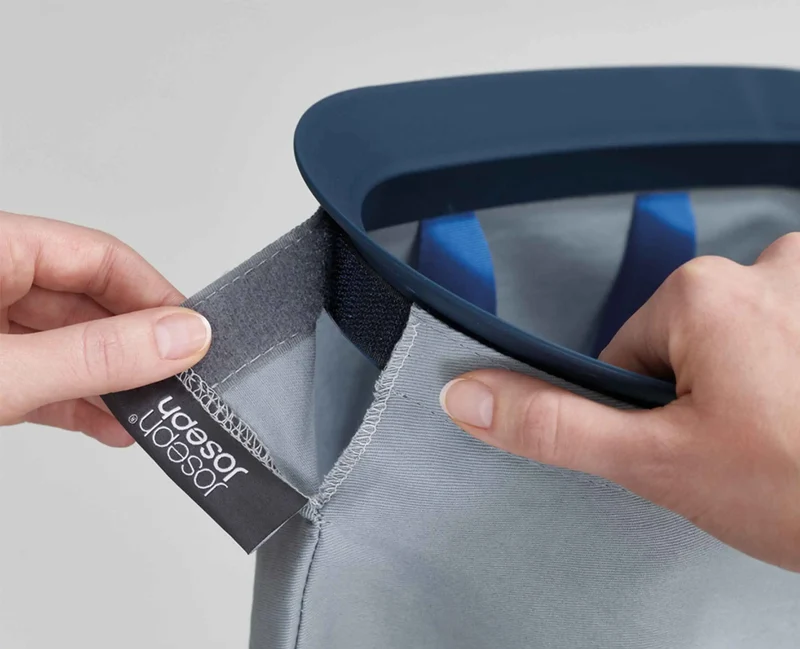 Panier à Linge Deux Compartiments 60L Tota Noir