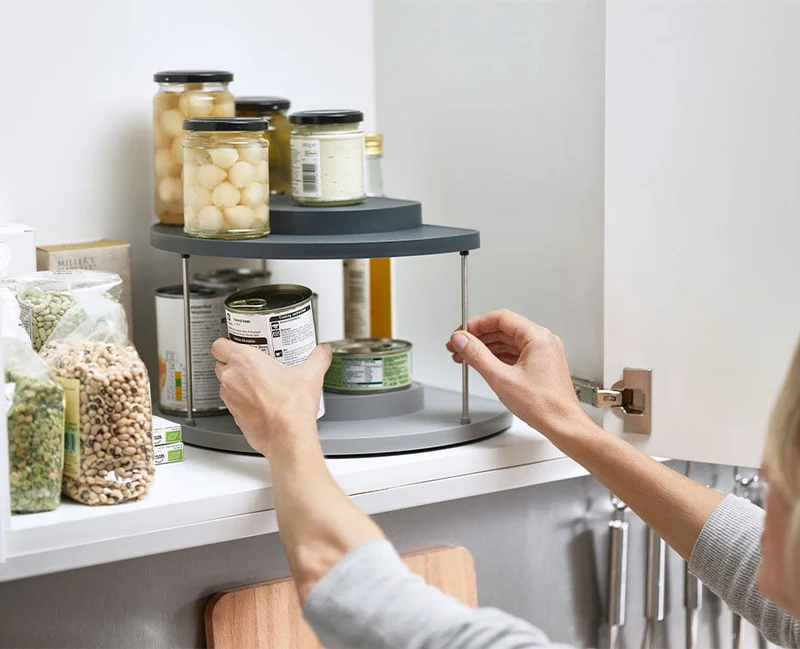 Organisateur Rotatif à 2 Niveaux pour Placard de Cuisine CupboardStore™