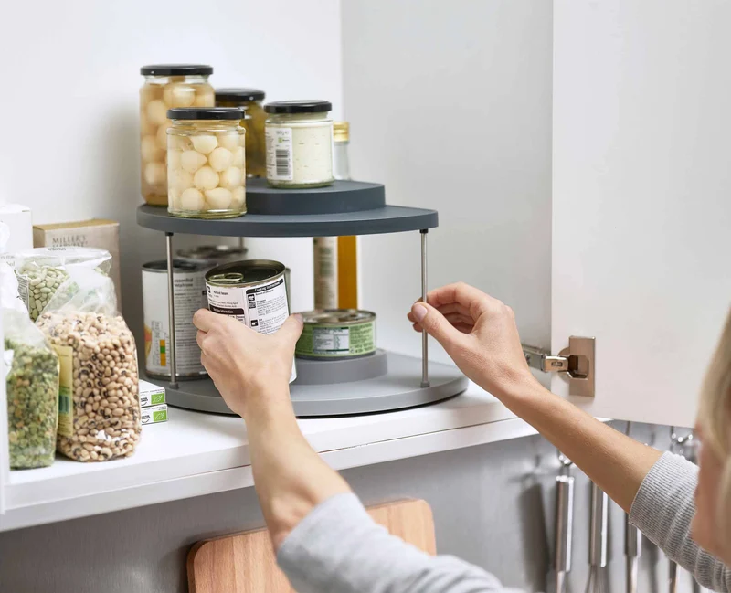 Organisateur Rotatif à 2 Niveaux pour Placard de Cuisine CupboardStore™