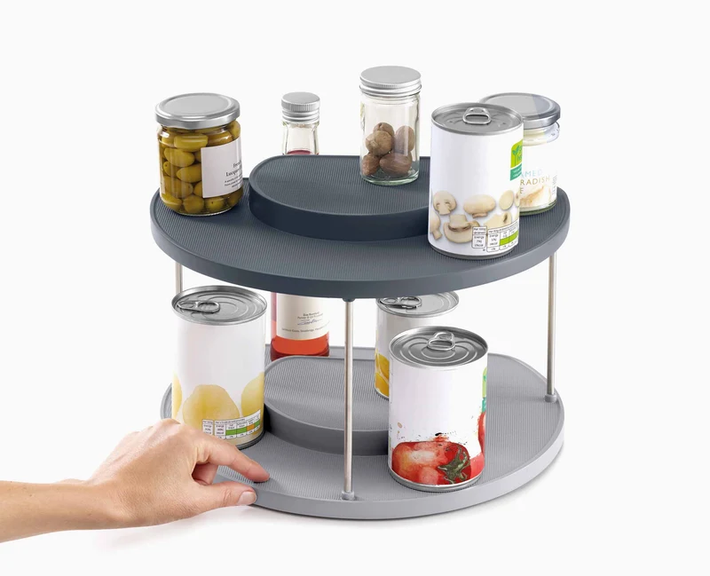 Organisateur Rotatif à 2 Niveaux pour Placard de Cuisine CupboardStore™