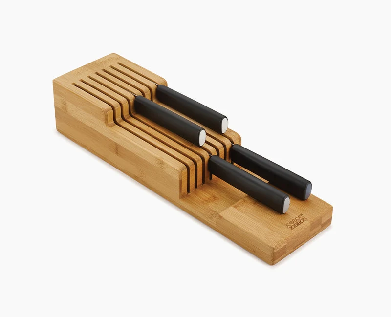 Range-couteaux en bambou à 2 niveaux DrawerStore™