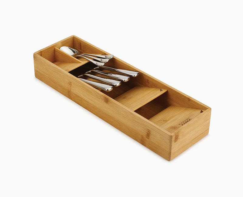 Organiseur de Couverts Compact en Bambou DrawerStore™