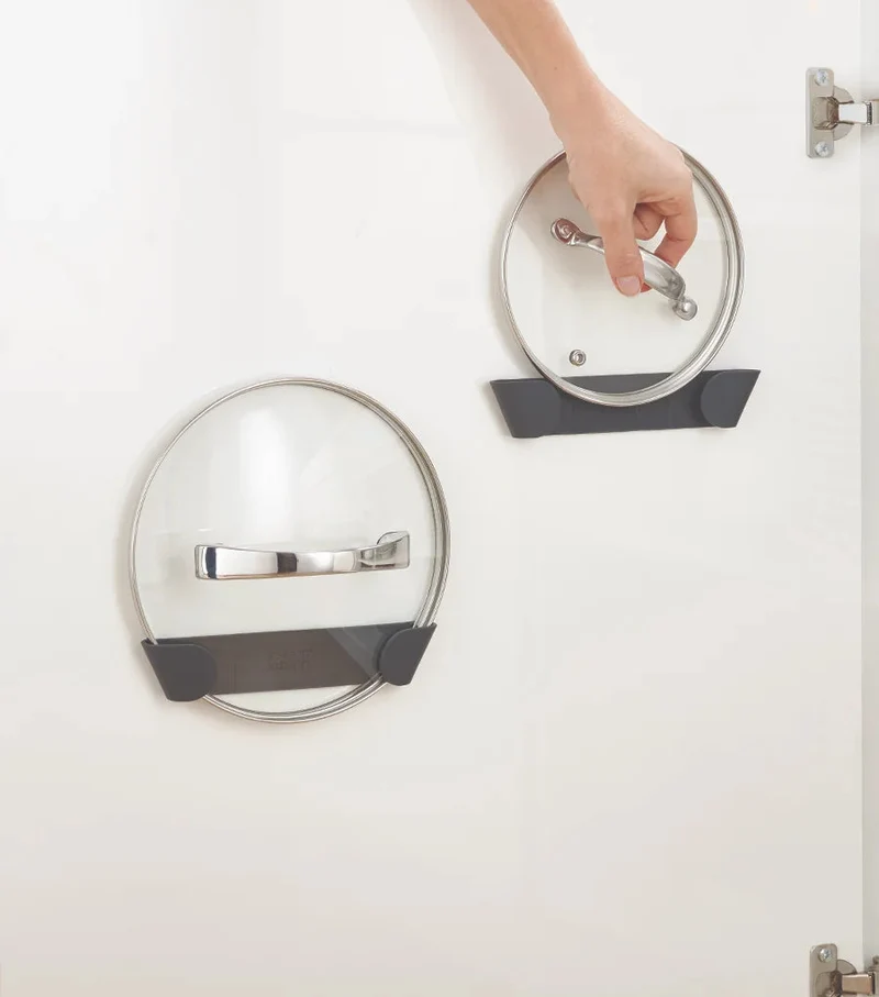 Lot de 4 Porte-couvercles de Casseroles en Gris CupboardStore™