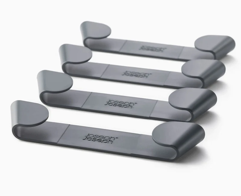 Lot de 4 Porte-couvercles de Casseroles en Gris CupboardStore™