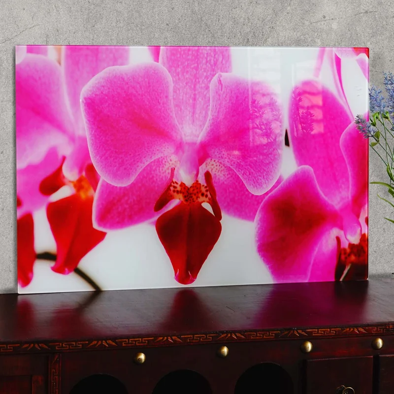Image en verre d'affiche murale 40x60cm motif orchidée 04_0003368