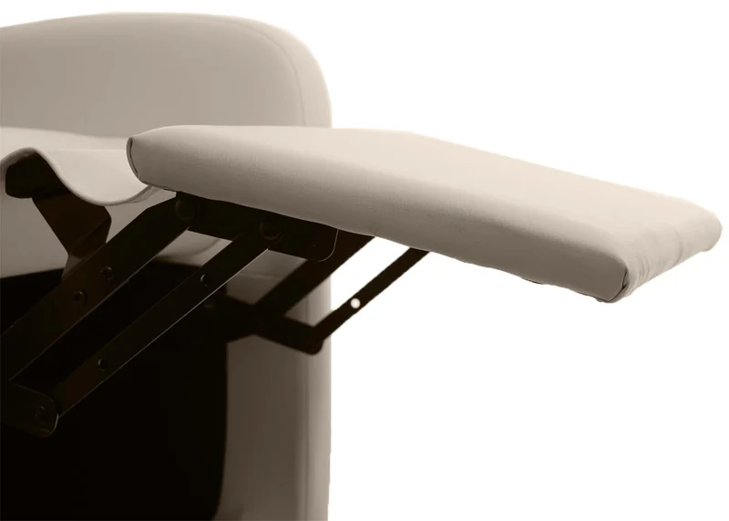 Fauteuil TV relax pliable 99x70x75cm synthétique crème 04_0003172