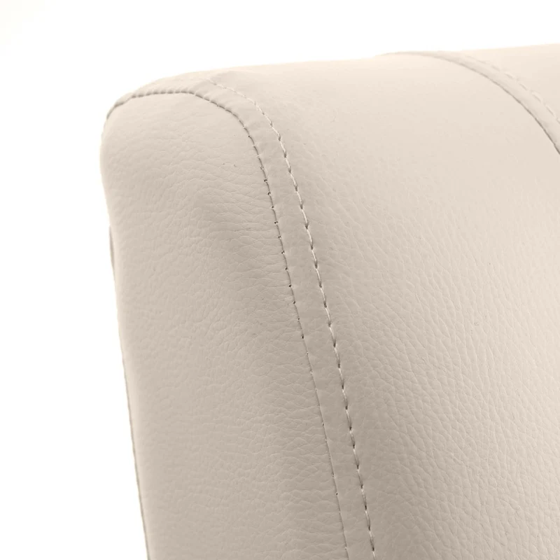 Fauteuil TV relax pliable 99x70x75cm synthétique crème 04_0003172