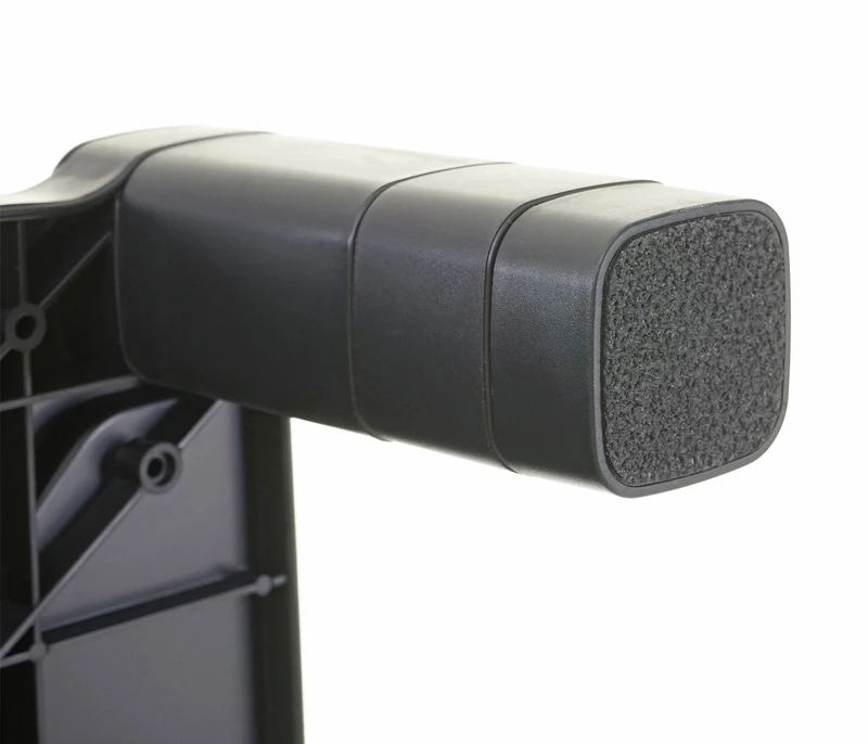 Support de moniteur support d'écran réhausseur d'écran en plastique 13x43x33cm plastique noir 04_0001034