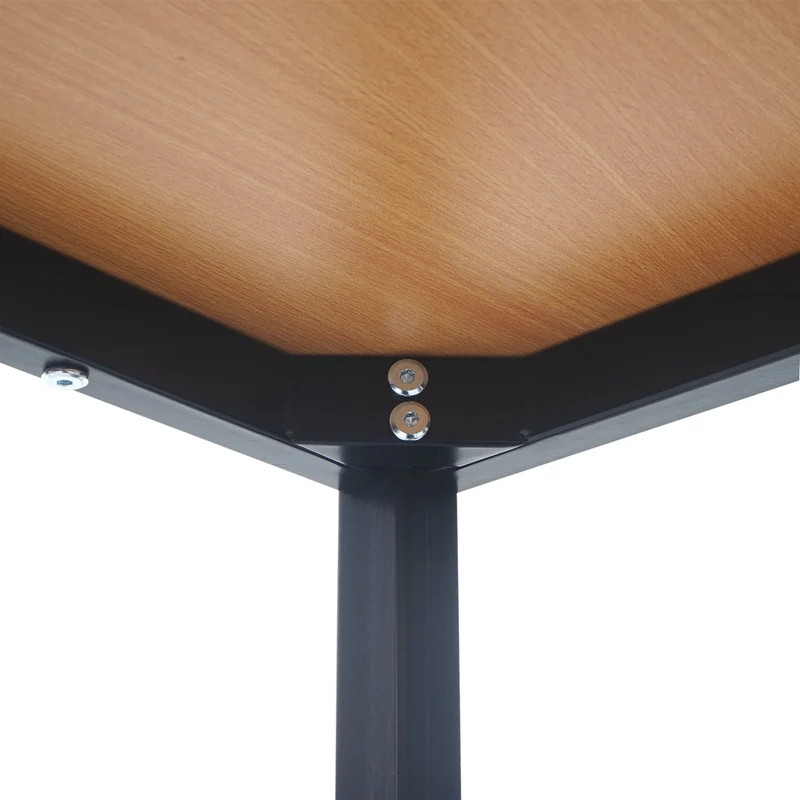 Bureau table de conférence 120x80cm MDF aspect hêtre 04_0001392