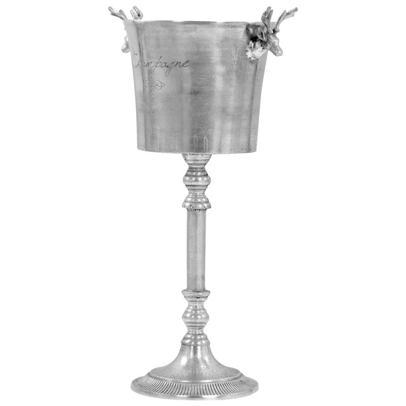 Seau à champagne Aluminium solide 39x29x71 cm Argenté DEC023058