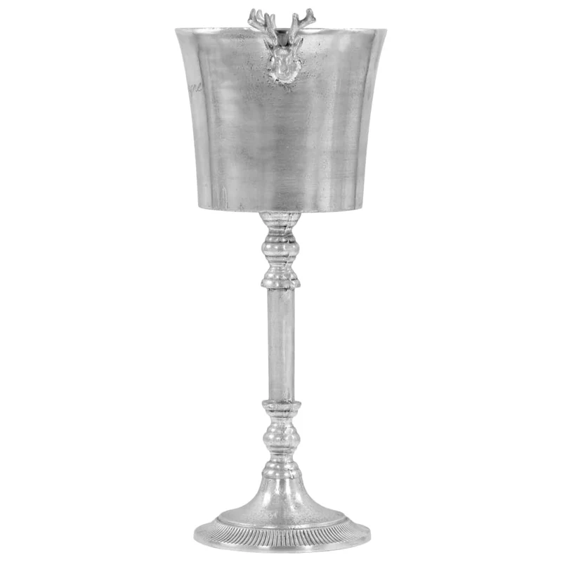 Seau à champagne Aluminium solide 39x29x71 cm Argenté DEC023058