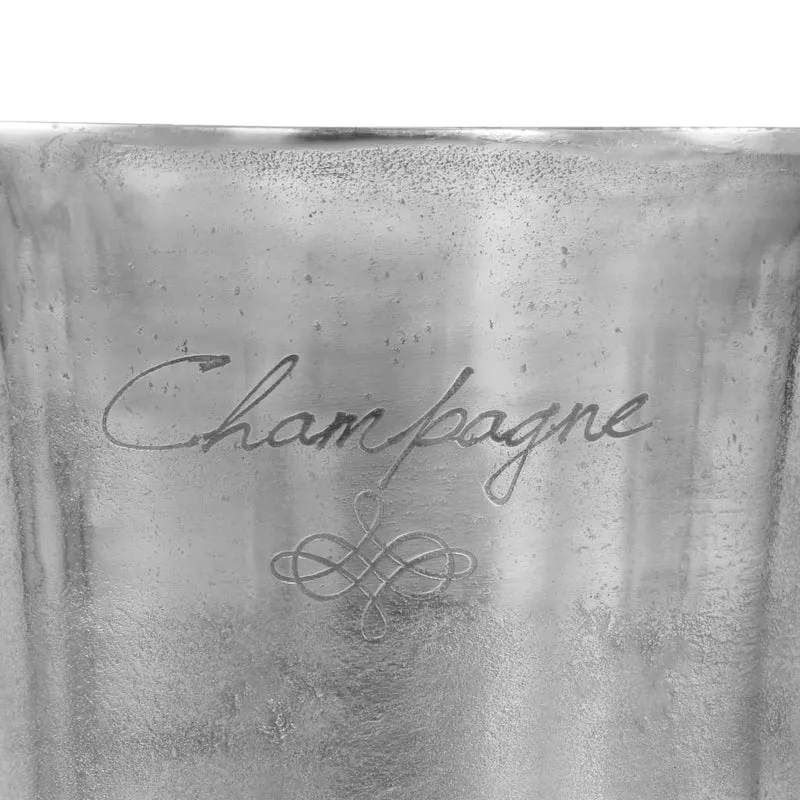 Seau à champagne Aluminium solide 39x29x71 cm Argenté DEC023058