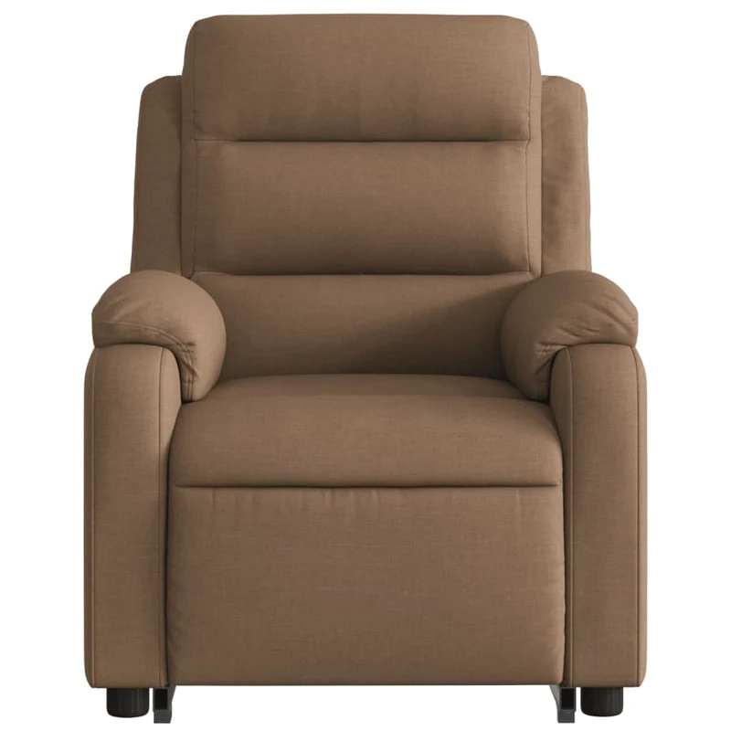 Fauteuil relax TV fonction de levage électrique très confortable en tissu marron DEC028445