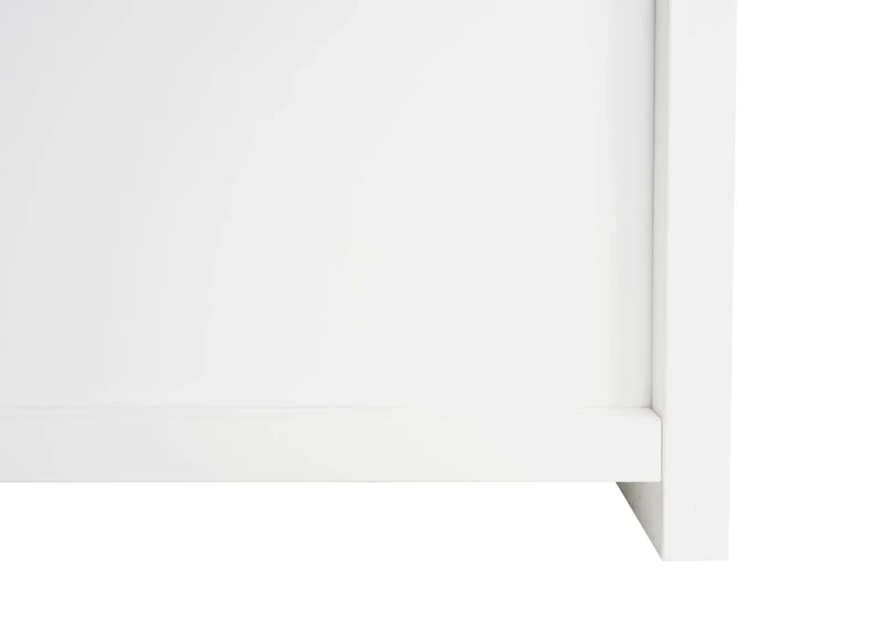 Armoire de salle de bain avec miroir mural 2 étagères réglables finition brillante 70x60x16 cm bois eucalyptus verre blanc 04_0005766