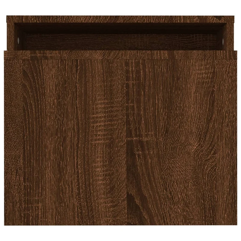 Ensemble de deux tables basse emboîtées ou indivudel 100 x 48 x 40cm bois d'ingénierie marron DEC031278