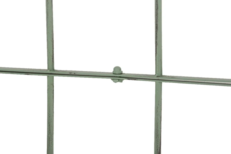 Lot de 2 treillis support pour plantes grimpantes métal vert vieilli 10_0003846