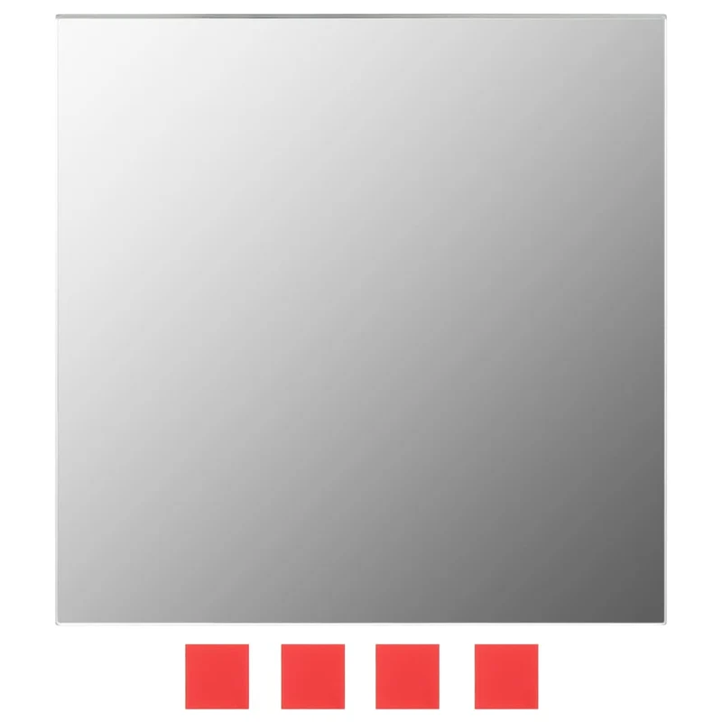Set de 7 miroirs muraux carrés verre diverses tailles DEC022694