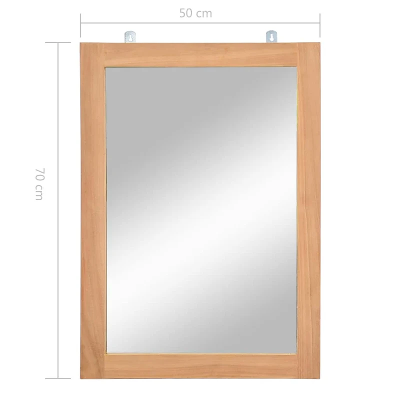 Miroir mural Teck massif 50 x 70 cm DEC022737