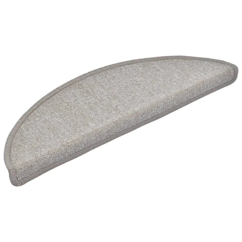 Tapis d'escalier 15 pièces Taupe 56 x 17 x 3 cm DEC023550