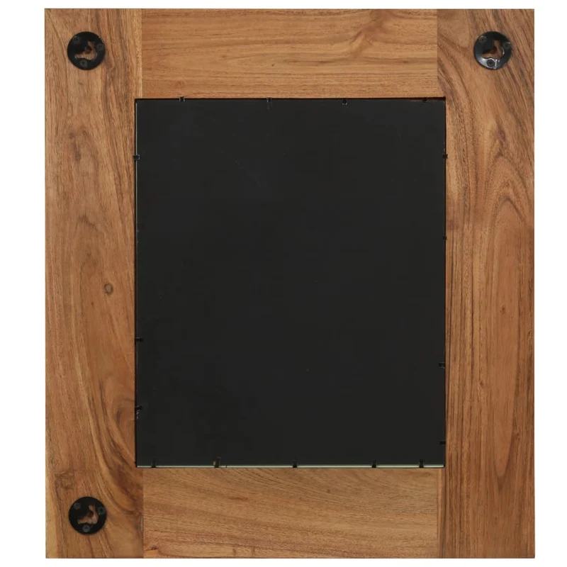 Miroir mural en bois d'acacia massif 50 x 50 cm DEC022729