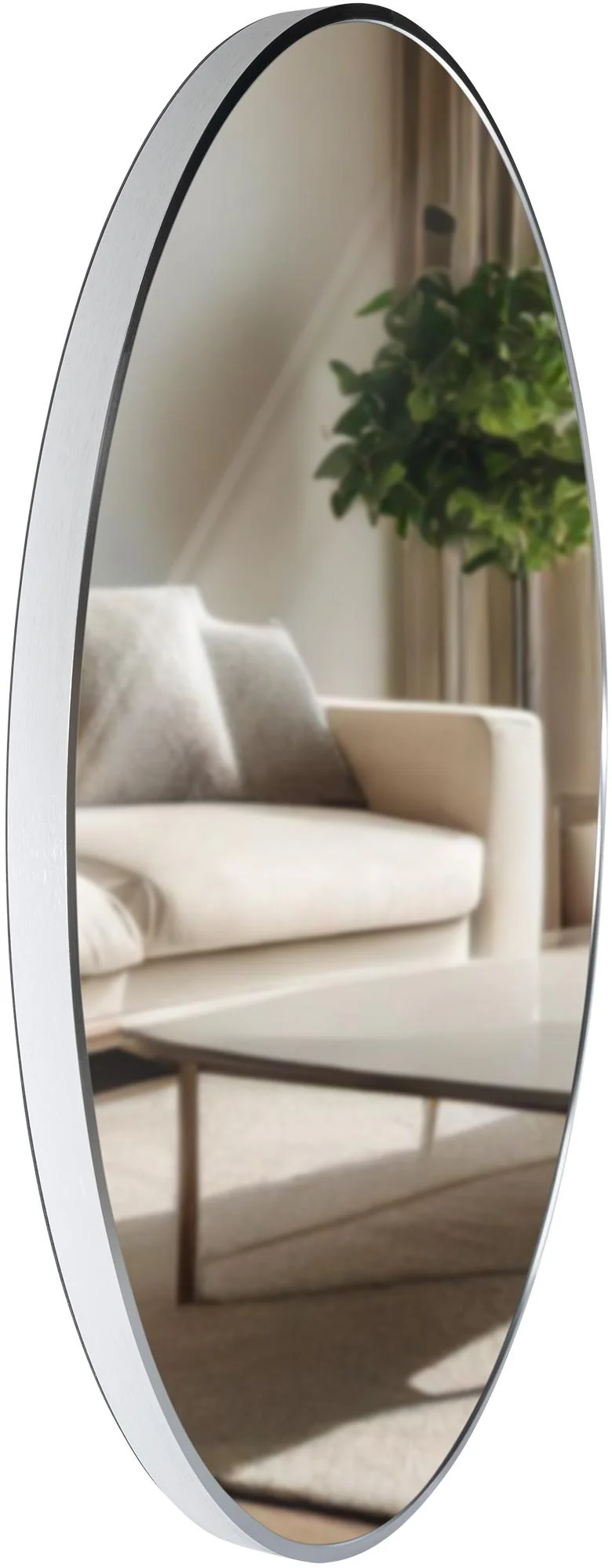 Miroir mural rond en métal argenté diamètre 80 cm 10_0008440