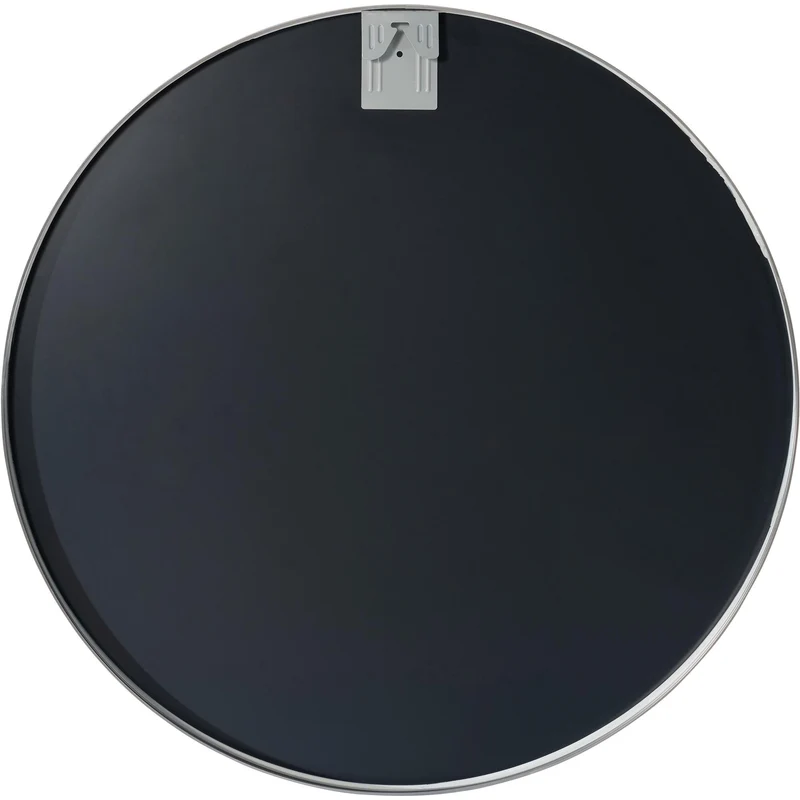 Miroir mural rond en métal argenté diamètre 80 cm 10_0008440