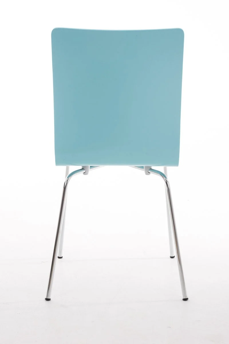 Lot de 2 chaises de cuisine en bois bleu et métal CDS10064