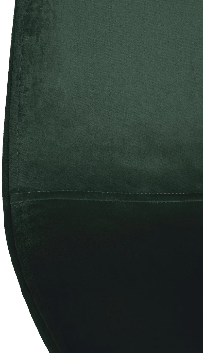 Lot de 4 chaises de salle à manger design moderne en tissu velours vert foncé pieds en métal noir 10_0001826