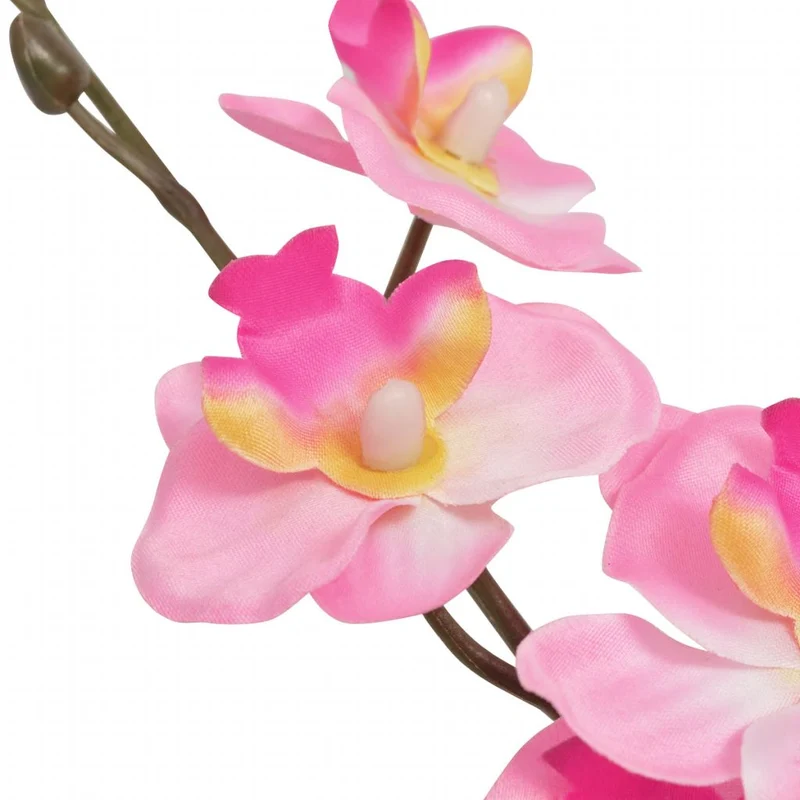 Plante artificielle avec pot orchidée 30 cm rose DEC021903