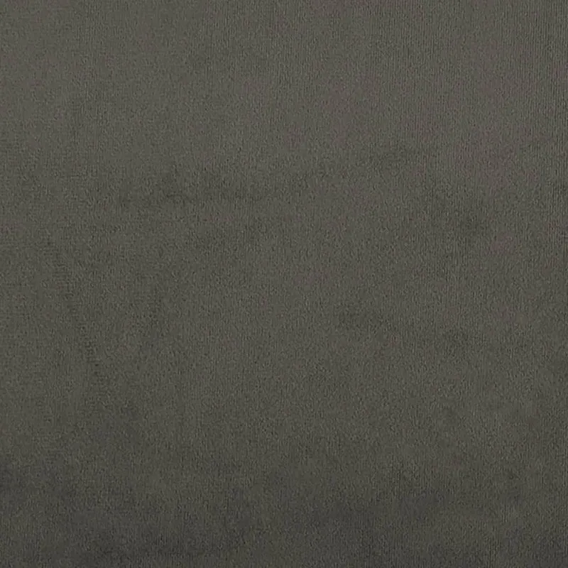 Sommier à lattes sur pieds cadre de lit 120x200 cm tissu velours gris foncé TDL0207142