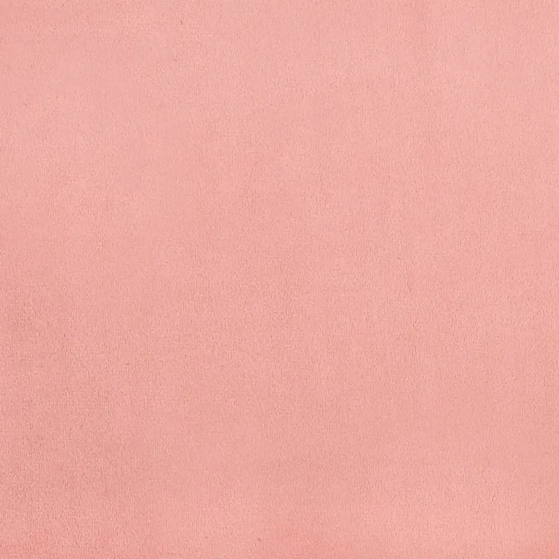 Sommier à lattes sur pieds cadre de lit 160x200 cm tissu velours rose TDL0206957
