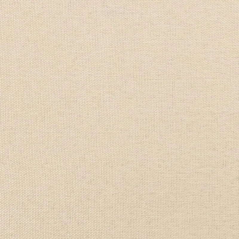 Sommier à lattes sur pieds cadre de lit 90x190 cm tissu crème TDL0207240