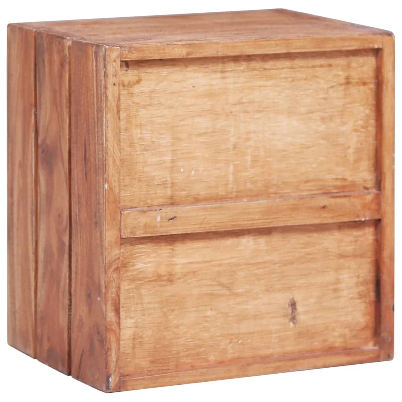 Table de chevet avec 3 tiroirs 35 x 25 x 35 cm bois d'acajou massif DEC033110