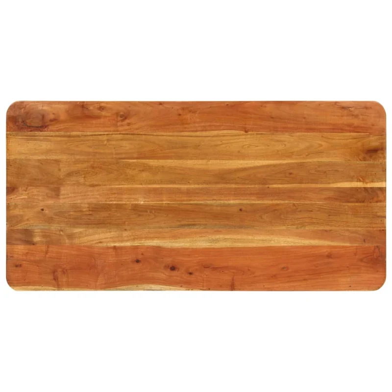 Table de salle à manger design moderne 110 x 55 x 76 cm bois d'acacia massif DEC036692