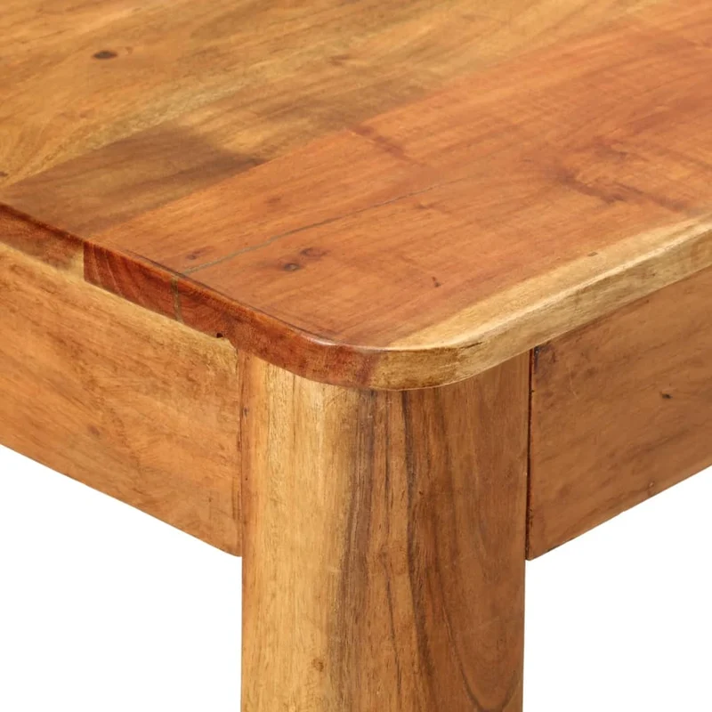 Table de salle à manger design moderne 110 x 55 x 76 cm bois d'acacia massif DEC036692