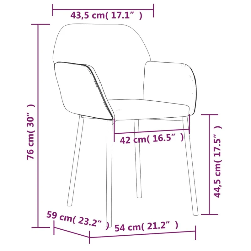 Set de 2 chaises de salle à manger vert clair en tissu velours vert DEC025591