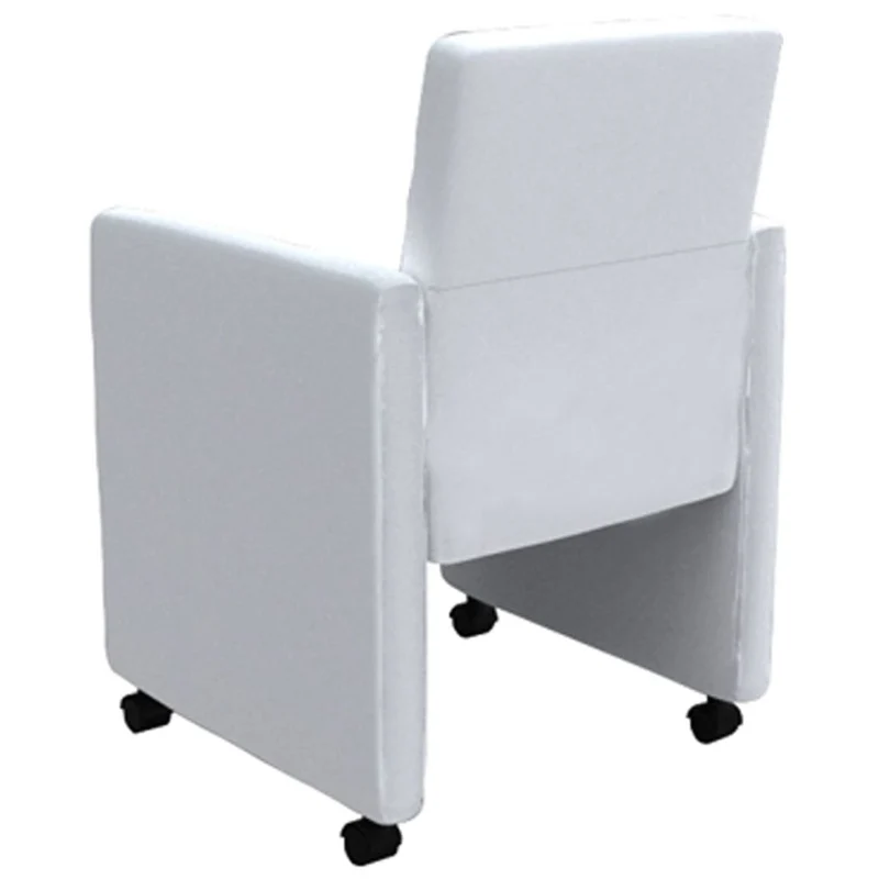 Lot de 6 chaises de salle à manger cuisine design classique et moderne synthétique blanc CDS022166