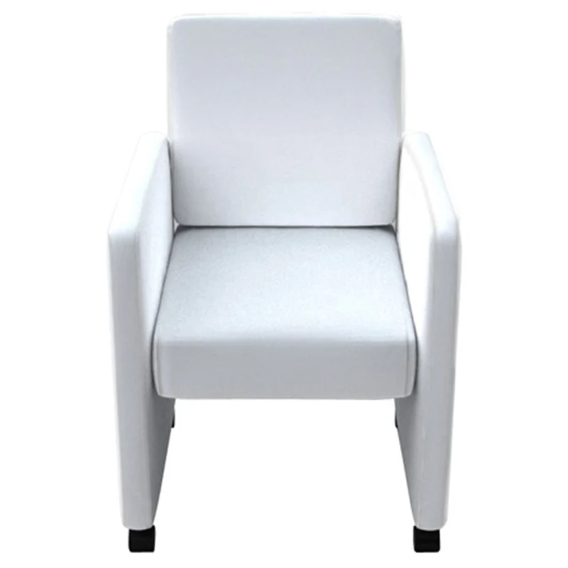 Lot de 6 chaises de salle à manger cuisine design classique et moderne synthétique blanc CDS022166