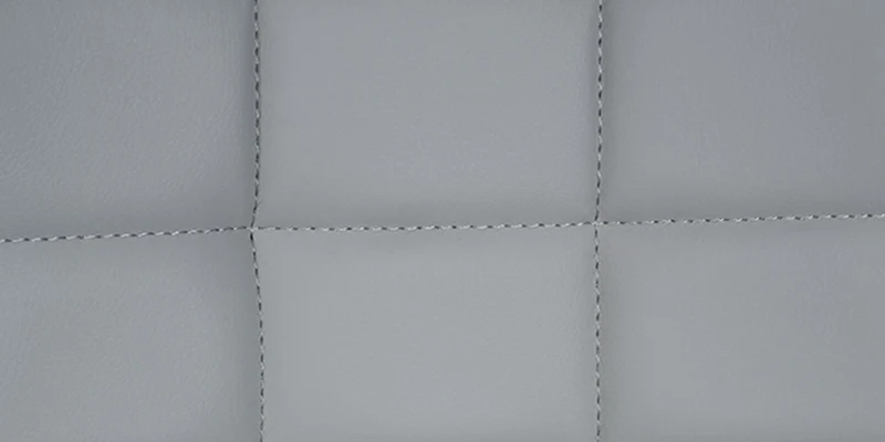 Tabouret de bar x1 structure métallique noir assise en PVC gris avec surpiqûres 10_0005445