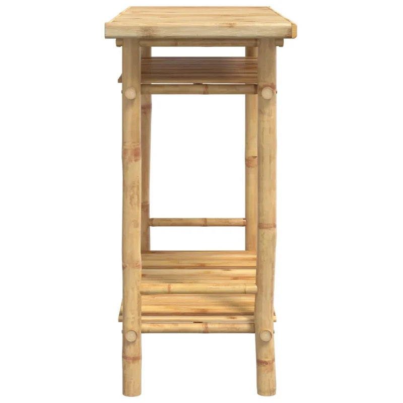 Table console avec espace de rangement 90 x 37 x 75 cm bambou DEC031331