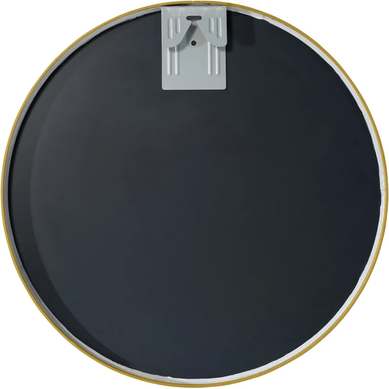 Miroir mural rond en métal doré diamètre 45 cm 10_0008598